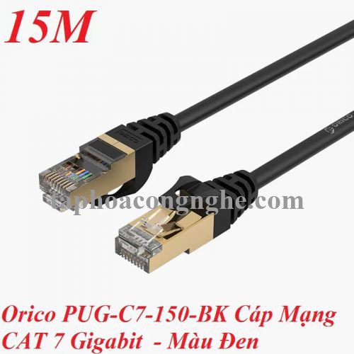 Orico 95863 PUG-C7-150-BK cat7 nhanh 10 gigabit 15m màu đen Cáp mạng 30095863